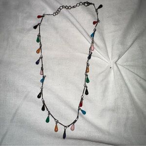 Multicolored necklace hardly worn 18 inches